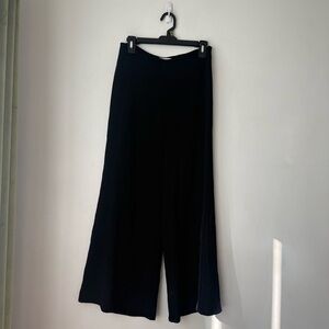 CO Essentials Black Wide Leg Trousers S